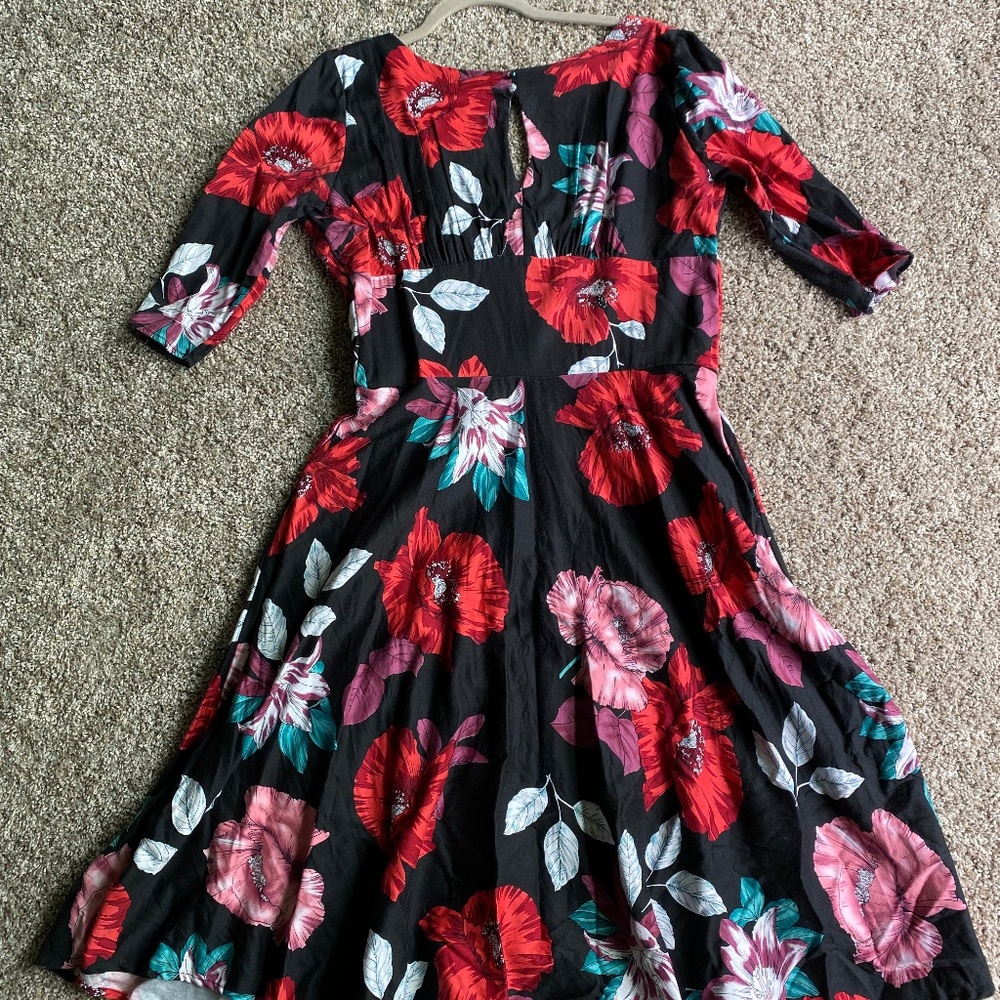 Adorable Tea Length Floral Dress